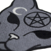 Cat with Pentagram Embroidered Patch