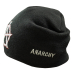 Anarchy Black Hat with Embroidery