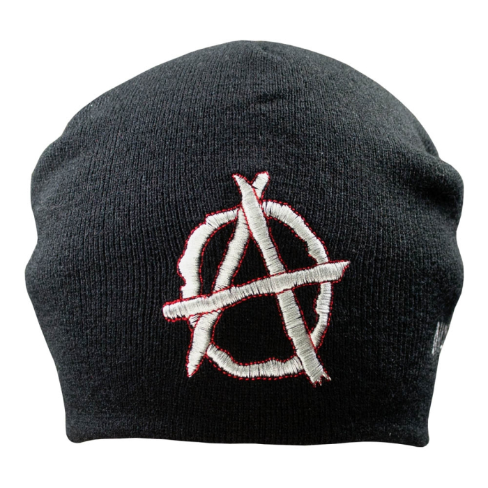 Anarchy Black Hat with Embroidery