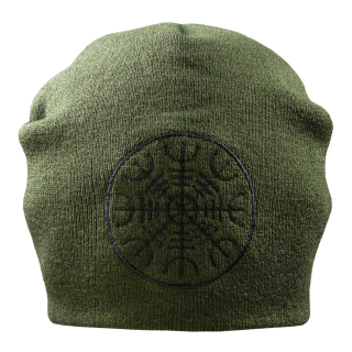Aegishjalmur (Helm of Awe) Olive Hat with Embroidery