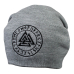 Valknut in a Runic Circle, Gray Hat with Embroidery