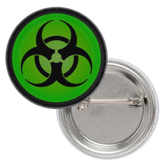 Biohazard (Green) Badge
