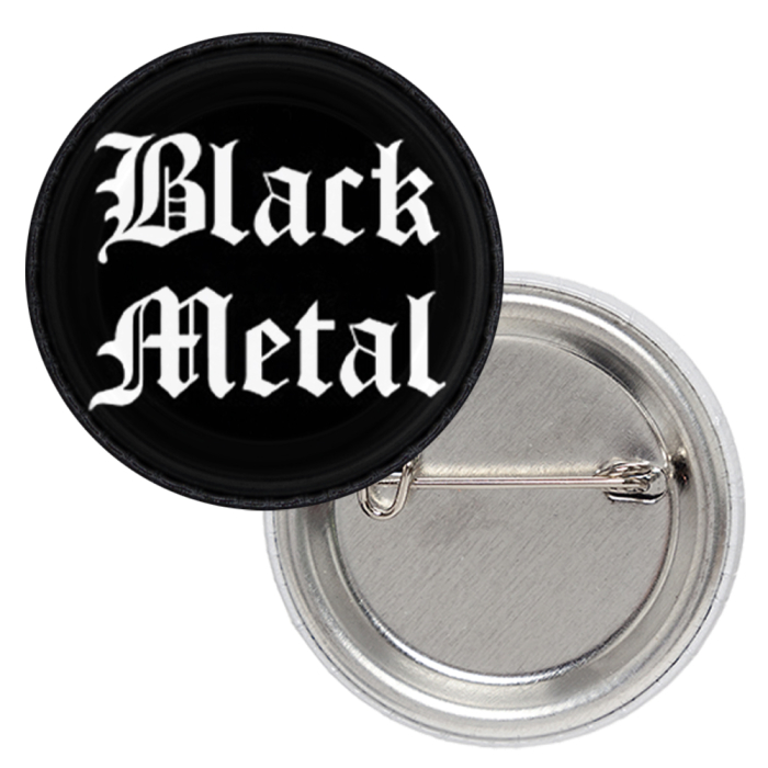 Black Metal Badge