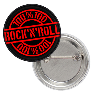 100% Rock'n'Roll Badge