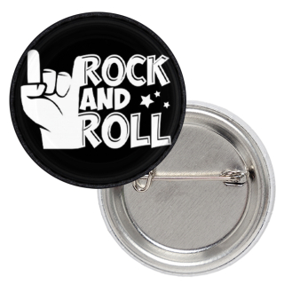 Rock'n'Roll - Sign of the Horns Badge