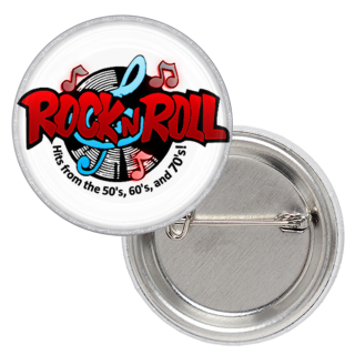 Rock'n'Roll (Vinyl Record) Badge