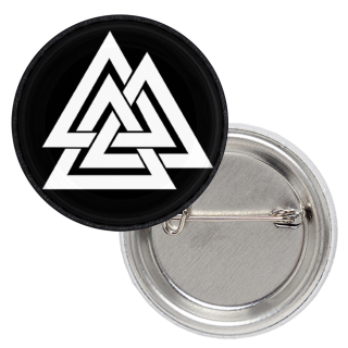 Valknut (Black Background) Badge