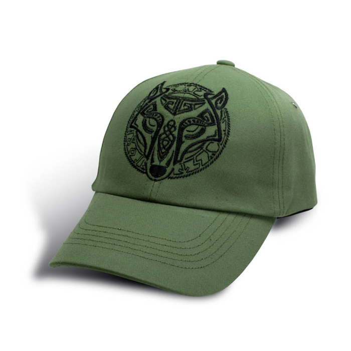 Wolf (Fenrir) Olive Baseball Cap