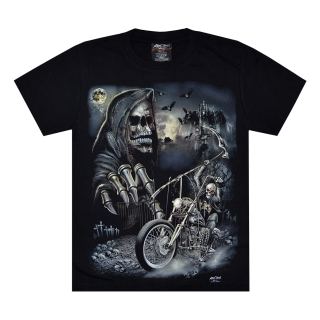 Death on a Motorcycle at the Graveyard T-Shirt