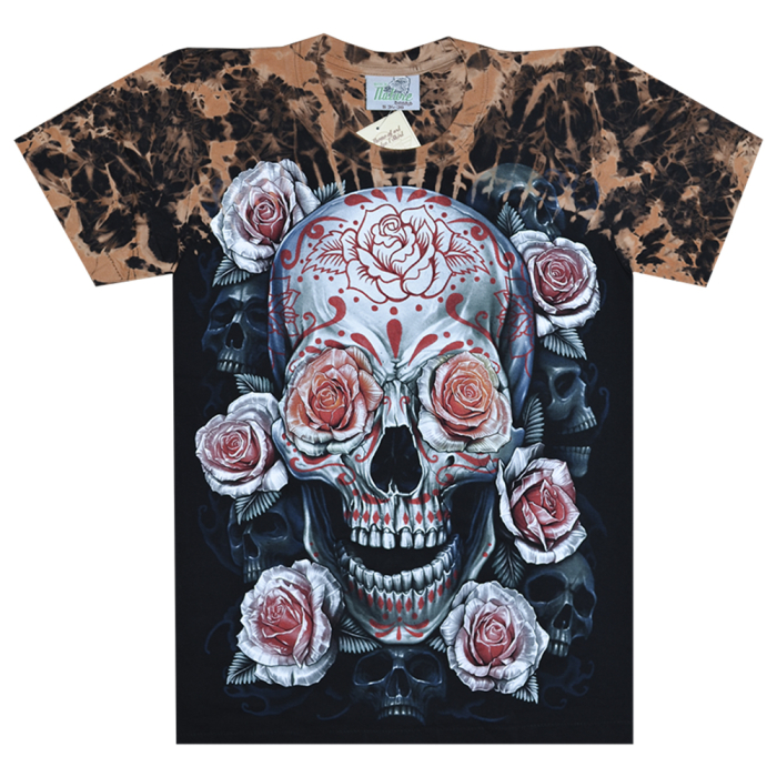 Big Skull with Roses T-Shirt