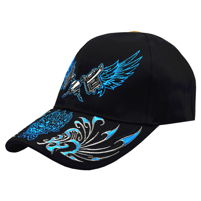 Tattoo Machines (Blue Wings) Embroidered Baseball Cap