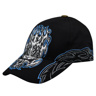Big Demon Skull Embroidered Baseball Cap