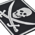Skull with Swords Embroidered Patch