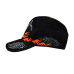 Motorcycle Skull (Orange Flame) Embroidered Baseball Cap
