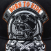 Born To Ride, Ride To Live (Big Skull) Embroidered Baseball Cap