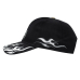 Motorcycle (White, Black) Embroidered Baseball Cap