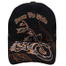 Born To Ride (Motorcycles, Orange) Embroidered Baseball Cap