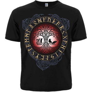 Tree of Life (Wegwizer Runic Compass) T-Shirt