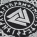Valknut in a Runic Circle Embroidered Patch
