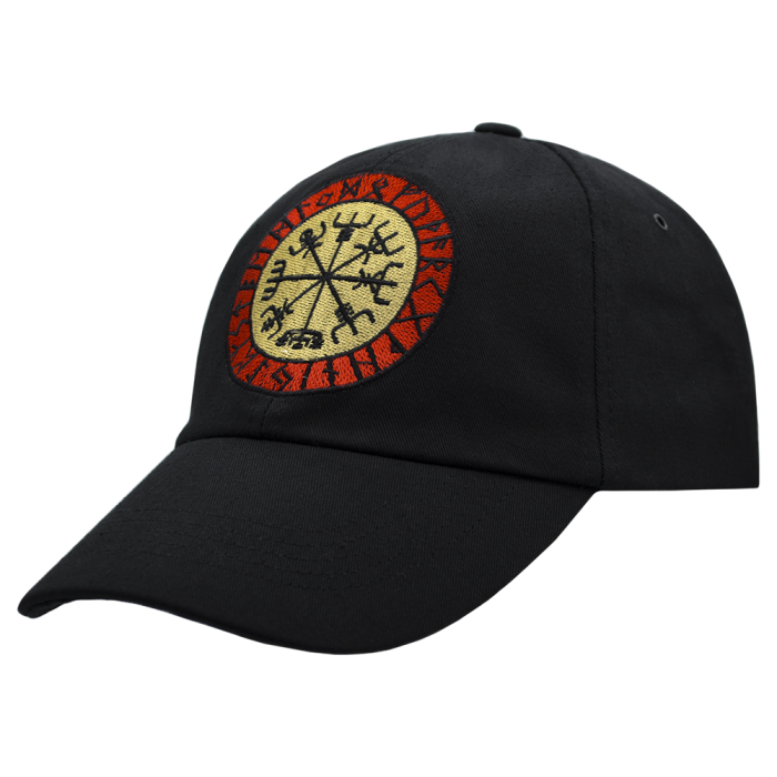 Vegvisir (Vegvisir in a Runic Circle) RW Baseball Cap