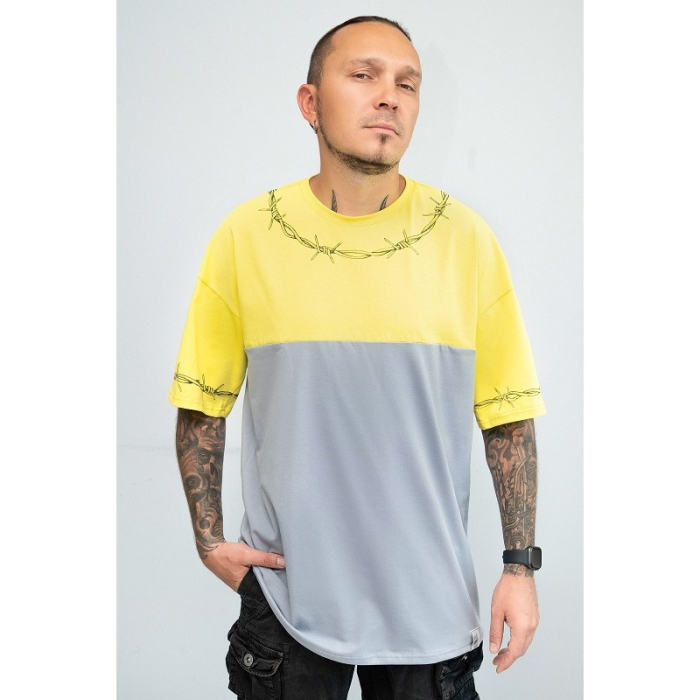 Urbanist oversize Barbed wire (Pantone) T-Shirt