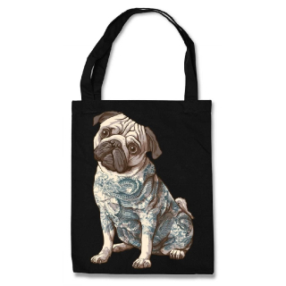 Urbanist Tattoo Pug Eco Tote Bag