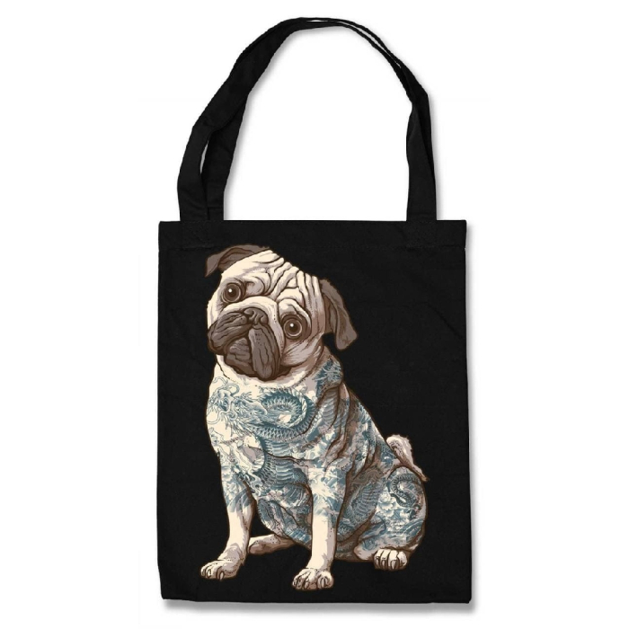 Urbanist Tattoo Pug Eco Tote Bag