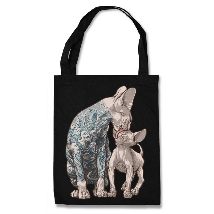 Urbanist Tattoo Cats Eco Tote Bag
