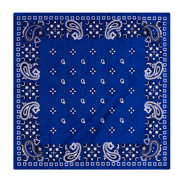 Turkish pattern on Blue Background Bandana