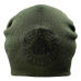 Valknut in Runic Circle, Olive Hat with Embroidery