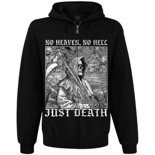No Heaven, No Hell - Just Death Kangaroo Pocket Hoodie with a Zipper