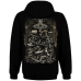 Viking (half face, half skull) Kangaroo Pocket Hoodie with a Zipper