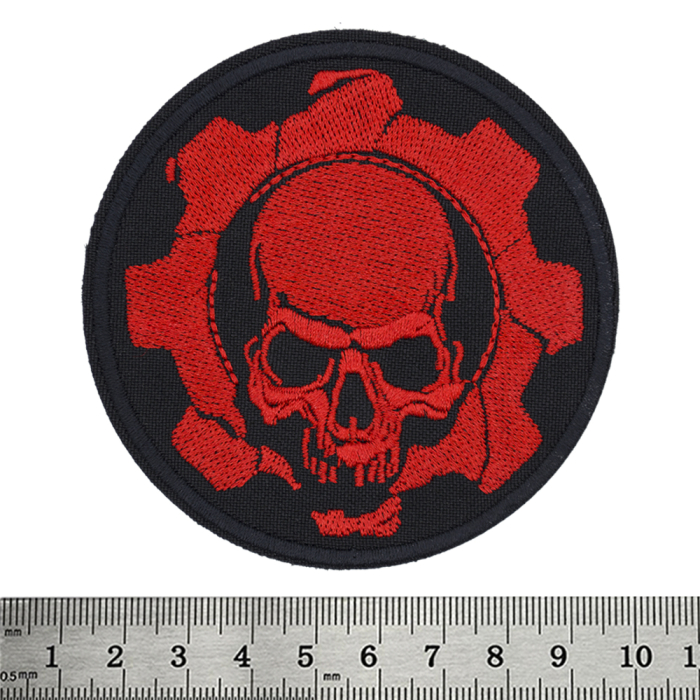 Mechanic Skull (red) Patch