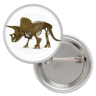Triceratops (Triceratops colored skeleton) Badge