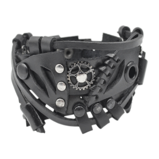 Steampunk (bsp-49) Black Bracelet