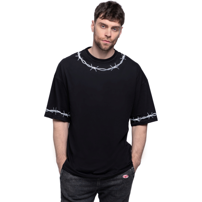 Urbanist oversize Barbed wire (black) T-Shirt