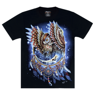 Owl (dreamcatcher) (glows in the dark) T-Shirt