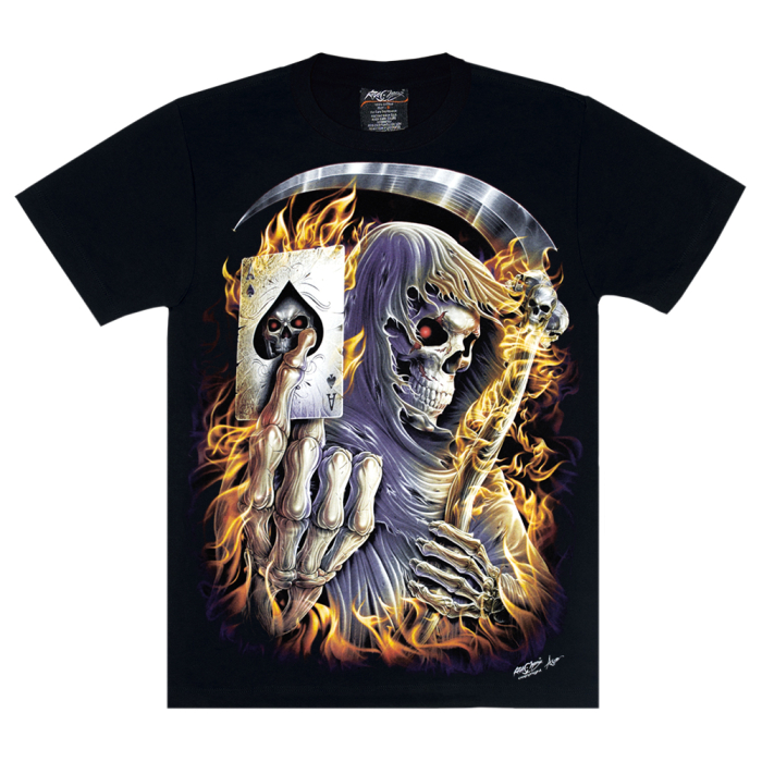 Death in the Fire - Ace of Spades (glows in the dark) T-Shirt