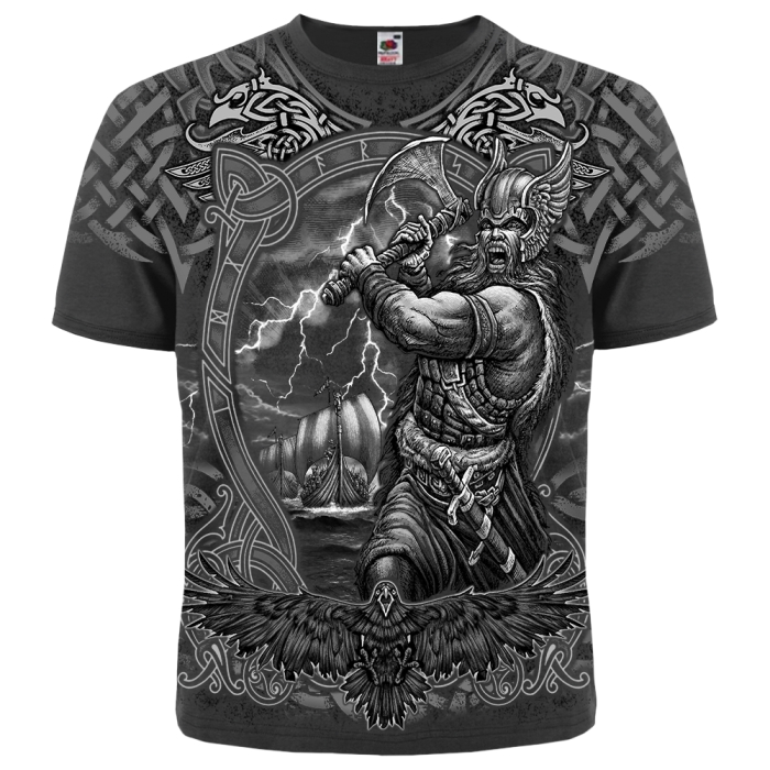 Viking Warrior (graphite t-shirt) T-Shirt