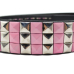3 Rows Metal and Pink Riveted (zebra) Leatherette Belt