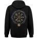 Tree of Life (Vegvisir Runic Compass) Kangaroo Pocket Hoodie with a Zipper