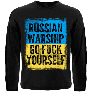 Russian warship, go fuck yourself (Flag) Long Sleeve T-Shirt  Ukraine