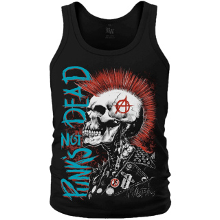 Punk's Not Dead (skeleton with a Mohawk) Tank Top