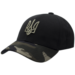 3D Trident (Black camouflage visor) uac-004 Baseball Cap Ukraine
