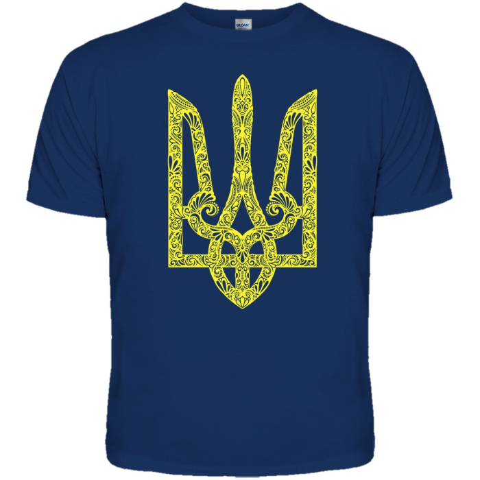 Trident - Glory to Ukraine! Glory to the Heroes! (blue T-Shirt) T-Shirt