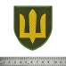 Military of Ukraine (Yellow Trident, Olive) Patch with Velcro Ukraine