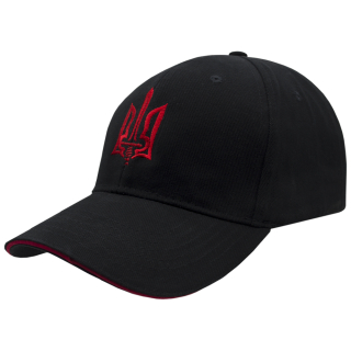 Trident (Red Trident with Sword, Black) uac-009 Baseball Cap Ukraine