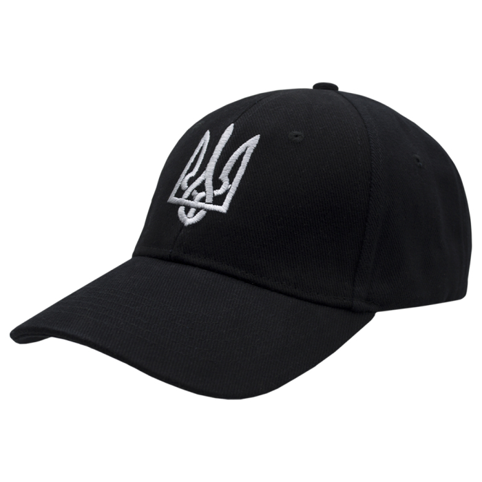 Trident (White Trident, Black) uac-010 Baseball Cap Ukraine