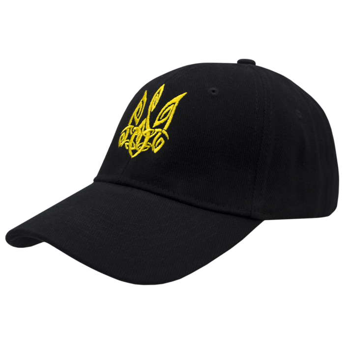 Trident (yellow Trident pattern, black) uac-011 Baseball Cap Ukraine