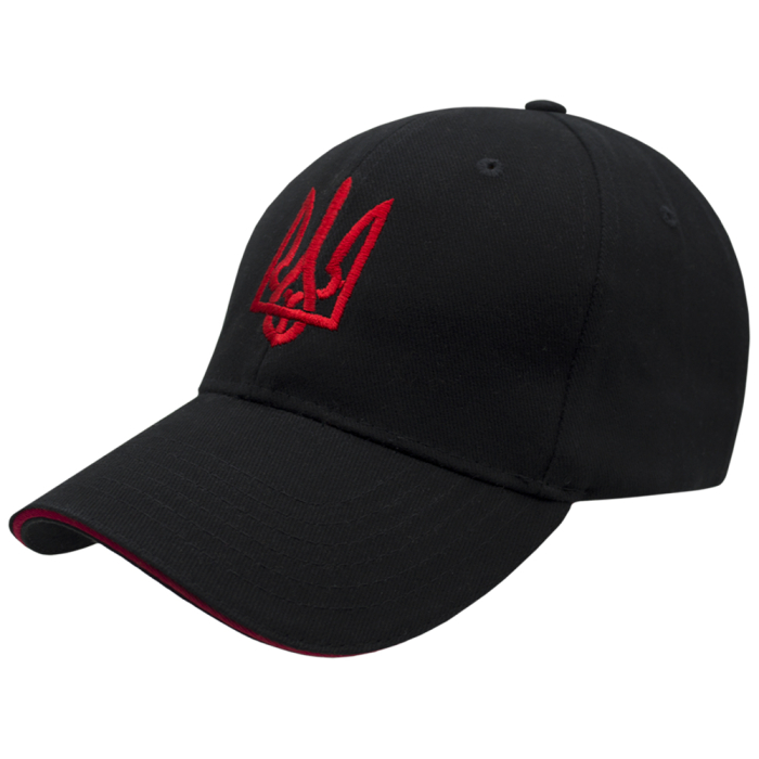 Trident (Red Trident, Black) uac-012 Baseball Cap Ukraine